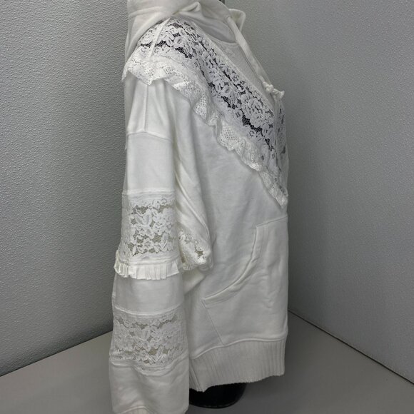 NEW FREE PEOPLE Women’s Studio Tunic Hoodie – Ivory – Size M - Picture 6 of 9